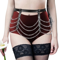 multi layer chain waist belt