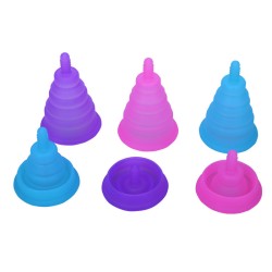 fold silicone menstrual cup