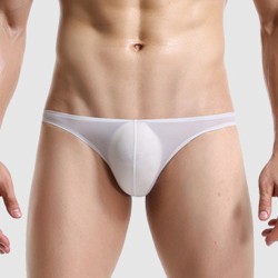 ultrathin ice silk seamless panty for men