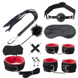 nylon plush 10 pcs bondage kit