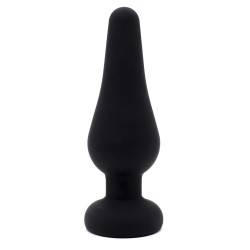 silicone black anal plug